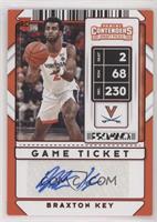 Sticker Autographs - Braxton Key [EX to NM]