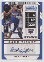 Sticker Autographs - Paul Reed