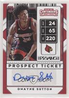 Sticker Autographs Variation - Dwayne Sutton