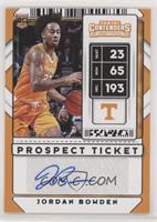 Sticker Autographs - Jordan Bowden