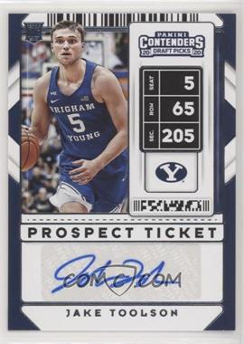 2020-21 Panini Contenders Draft Picks - [Base] - Prospect Ticket #128 - Sticker Autographs - Jake Toolson