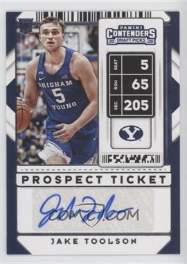 2020-21 Panini Contenders Draft Picks - [Base] - Prospect Ticket #128 - Sticker Autographs - Jake Toolson