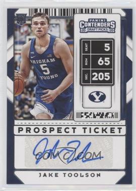 2020-21 Panini Contenders Draft Picks - [Base] - Prospect Ticket #128 - Sticker Autographs - Jake Toolson