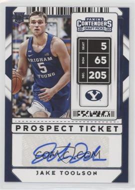 2020-21 Panini Contenders Draft Picks - [Base] - Prospect Ticket #128 - Sticker Autographs - Jake Toolson