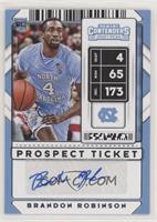 Sticker Autographs - Brandon Robinson