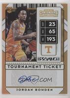 Sticker Autographs - Jordan Bowden #/49