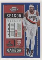 Season Ticket - Carmelo Anthony #/99