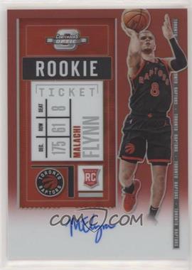 2020-21 Panini Contenders Optic - [Base] - Red Prizm #135.1 - Rookie Ticket - Malachi Flynn /149