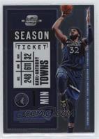 Season Ticket - Karl-Anthony Towns (Prizm Text Back Error) [EX to NM]