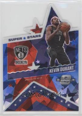 2020-21 Panini Contenders Optic - Superstars Die-Cuts - Blue Cracked Ice Prizm #6 - Kevin Durant