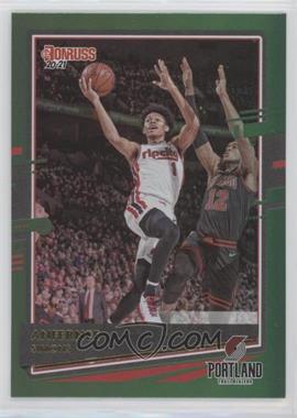 2020-21 Panini Donruss - [Base] - Green Flood #87 - Anfernee Simons