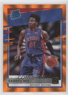 2020-21 Panini Donruss - [Base] - Orange Laser #210 - Rated Rookies - Saddiq Bey