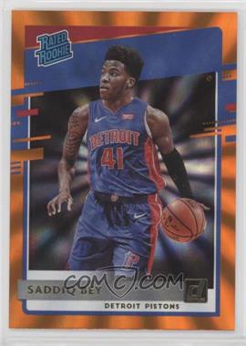 2020-21 Panini Donruss - [Base] - Orange Laser #210 - Rated Rookies - Saddiq Bey