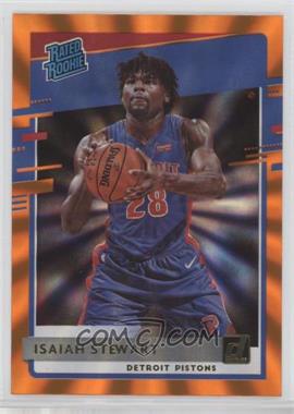 2020-21 Panini Donruss - [Base] - Orange Laser #233 - Rated Rookies - Isaiah Stewart