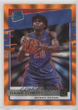 2020-21 Panini Donruss - [Base] - Orange Laser #233 - Rated Rookies - Isaiah Stewart