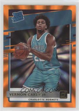 2020-21 Panini Donruss - [Base] - Orange Laser #241 - Rated Rookies - Vernon Carey Jr.