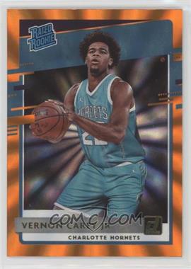 2020-21 Panini Donruss - [Base] - Orange Laser #241 - Rated Rookies - Vernon Carey Jr.