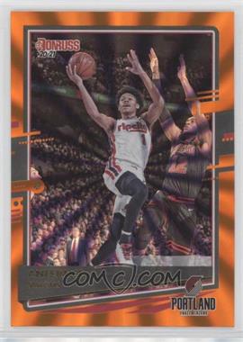 2020-21 Panini Donruss - [Base] - Orange Laser #87 - Anfernee Simons