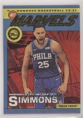 2020-21 Panini Donruss - Net Marvels - Press Proof #5 - Ben Simmons