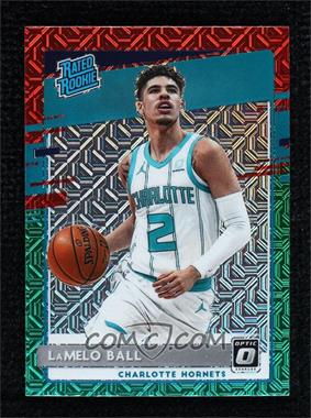 2020-21 Panini Donruss Optic - [Base] - Choice Red Green Prizm #153 - Rated Rookie - LaMelo Ball