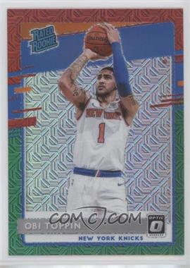 2020-21 Panini Donruss Optic - [Base] - Choice Red Green Prizm #158 - Rated Rookie - Obi Toppin