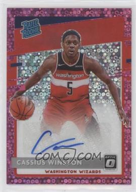 2020-21 Panini Donruss Optic - [Base] - Fast Break Pink Prizm Signatures #198 - Rated Rookie - Cassius Winston /20