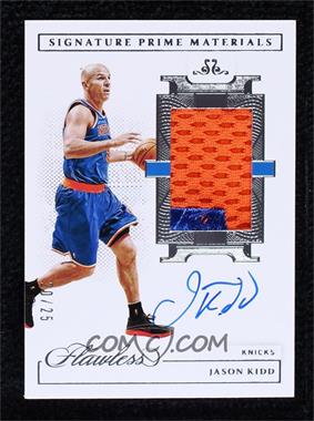 2020-21 Panini Flawless - Signature Prime Materials #SPM-KID - Jason Kidd /25