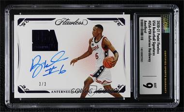 2020-21 Panini Flawless - USA Basketball - Amethyst #USA-PEN - Anfernee Hardaway /3 [CSG 9 Mint]