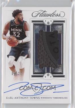 2020-21 Panini Flawless - Vertical Patch Autographs #VPA-KAT - Karl-Anthony Towns /25