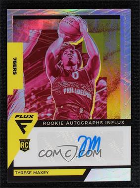2020-21 Panini Flux - Rookie Autograph Influx - Silver Prizm #RAI-MAX - Tyrese Maxey