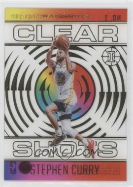 2020-21 Panini Illusions - Clear Shots #1 - Stephen Curry