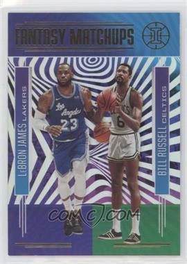 2020-21 Panini Illusions - Fantasy Matchups #19 - Bill Russell, LeBron James