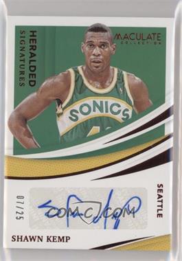 2020-21 Panini Immaculate Collection - Heralded Signatures - Red #HS-SKE - Shawn Kemp /25