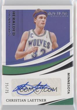 2020-21 Panini Immaculate Collection - Heralded Signatures #HS-CLT - Christian Laettner /75