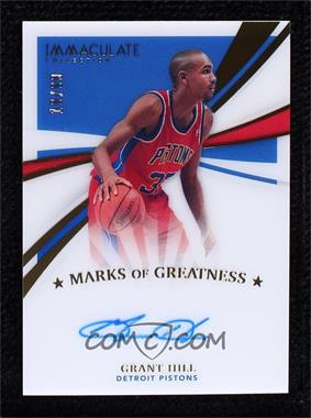 2020-21 Panini Immaculate Collection - Marks of Greatness #MG-GHL - Grant Hill /99
