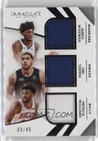 James Wiseman, Obi Toppin, Patrick Williams #/49