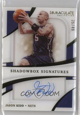 2020-21 Panini Immaculate Collection - Shadowbox Signatures #SHS-JKD - Jason Kidd /49