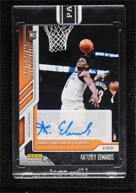 2020-21 Panini Instant - [Base] - Orange Autographs #99 - Anthony Edwards /10 [Uncirculated]