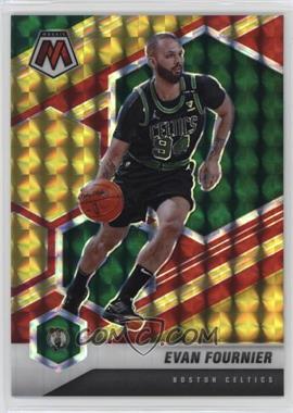 2020-21 Panini Mosaic - [Base] - Choice Fusion Red & Yellow Prizm #132 - Evan Fournier /88