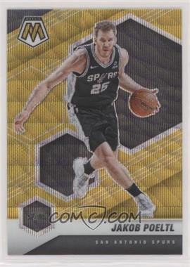 2020-21 Panini Mosaic - [Base] - Mosaic Gold Wave Prizm #189 - Jakob Poeltl