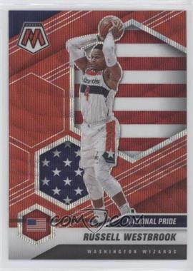 2020-21 Panini Mosaic - [Base] - Mosaic Red Wave Prizm #253 - National Pride - Russell Westbrook