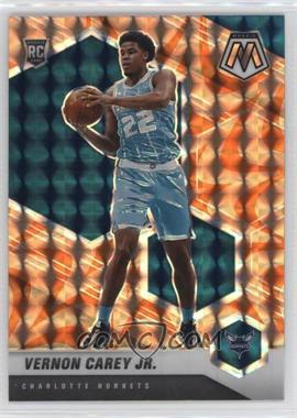 2020-21 Panini Mosaic - [Base] - Reactive Orange Prizm #242 - Rookie - Vernon Carey Jr.