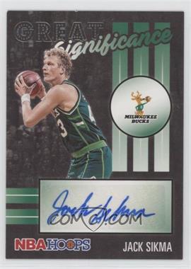 2020-21 Panini NBA Hoops - Great SIGnificance #GS-JSC - Jack Sikma