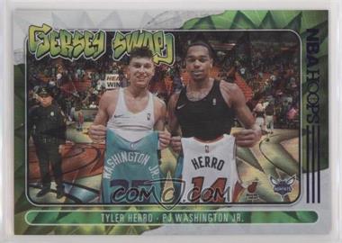 2020-21 Panini NBA Hoops - Jersey Swap - Purple Explosion #1 - PJ Washington Jr., Tyler Herro