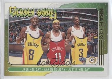 2020-21 Panini NBA Hoops - Jersey Swap - Winter #4 - Aaron Holiday, Jrue Holiday, Justin Holiday