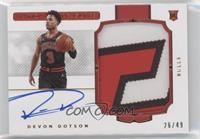 Rookie Patch Autographs - Devon Dotson #/49