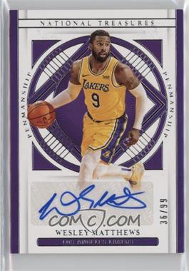 2020-21 Panini National Treasures - Penmanship #PEN-WMT - Wesley Matthews /99