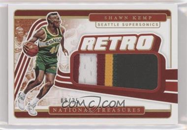 2020-21 Panini National Treasures - Retro Materials - Prime #RTH-SKE - Shawn Kemp /25