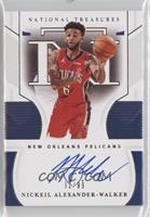 2021-22 Panini National Treasures Update - Nickeil Alexander-Walker #/99