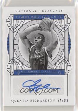 2020-21 Panini National Treasures - Timeless Talents Signatures #TT-QRS - Quentin Richardson /99